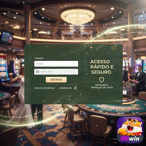 Ilustração de Acesse o 888win com login rápido e fácil