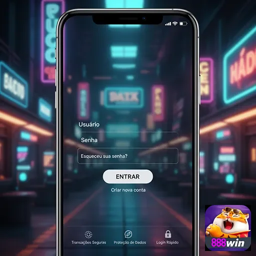 Ilustração de Acesse o 888win com login rápido e fácil