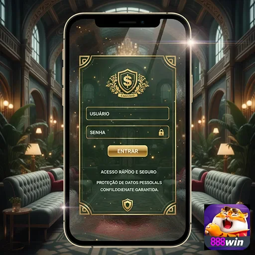 Ilustração de Acesse o 888win com login rápido e fácil