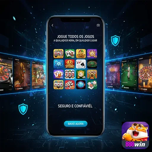 Ilustração de Explore a plataforma 888win com segurança e tecnologia avançada